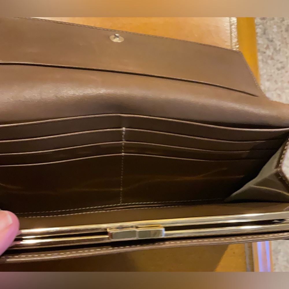 Fendi Brown & Black Zucca Canvas Leather Continental Wallet - Picture 4 of 16